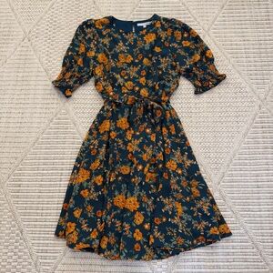 Baltic Born Smocked Sleeve Floral Mini Dress - Small